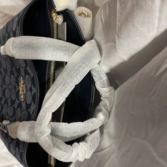 Coach Mollie Tote Bag 25 In Signature Chambray - Picture 6 of 15